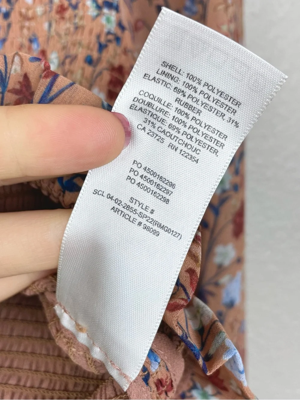 Aritzia Women's Medium Wilfred Tempest Blouse Terracotta Iris Smocked Sheer